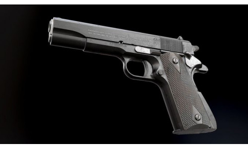 Colt 1911 Black and Chrome - Model and Textures Low-poly 3D model