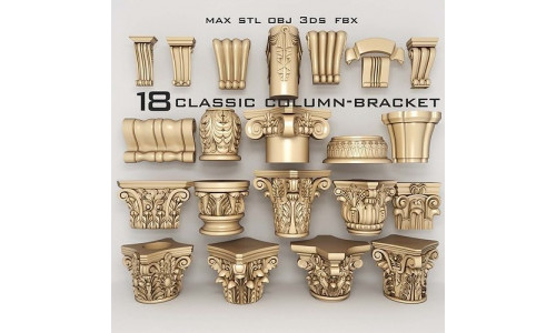 column-bracket 3D model