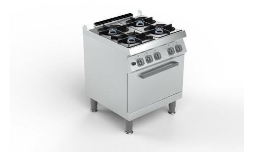 Commercial Gas Range with Oven 3D model