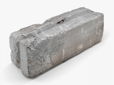 Concrete Block - 8K Scan Low-poly 3D model