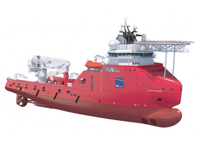 Construction Anchor Handling Vessel SKANDI SKANSEN 3D model