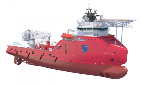 Construction Anchor Handling Vessel SKANDI SKANSEN 3D model