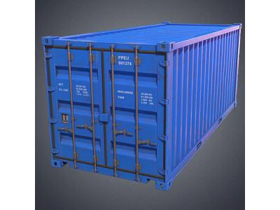 Container Low-poly 3D model