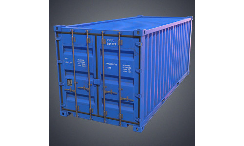 Container Low-poly 3D model