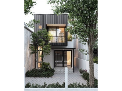 Container House Front Facade 3D model
