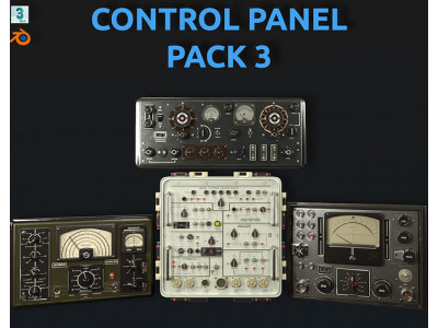 Control panel pack 3 3D model