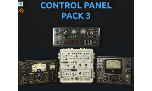 Control panel pack 3 3D model