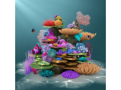 Coral Reef 3D model