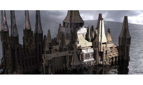 Cult Marshes Tower Cathedral Extended 3D model