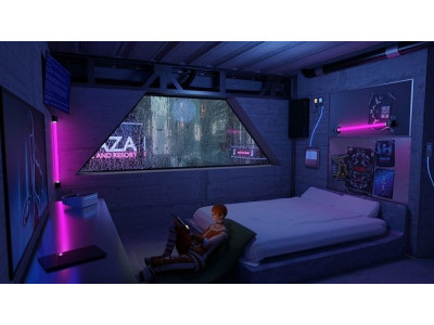 Cyberpunk Apartment Scene - High Detail 3D model
