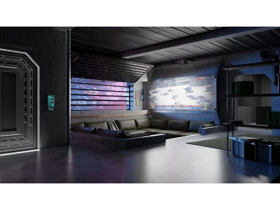 Cyberpunk Apartment v4 Scene 3D model