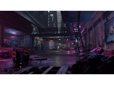 Cyberpunk Exterior Scene v3 3D model
