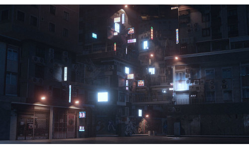 Cyberpunk Theme Environment 3D model