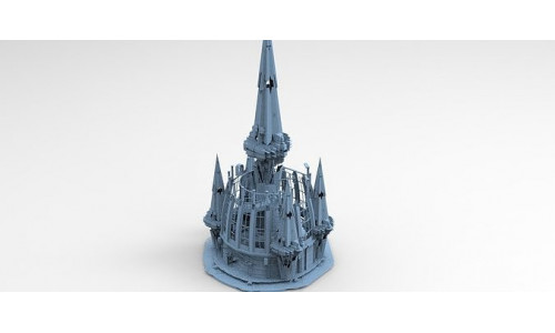 Dark Volcano Tower Tall 3D model