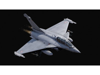 Dassault Rafale B - Rigged - High Resolution Cocpit Low-poly 3D model