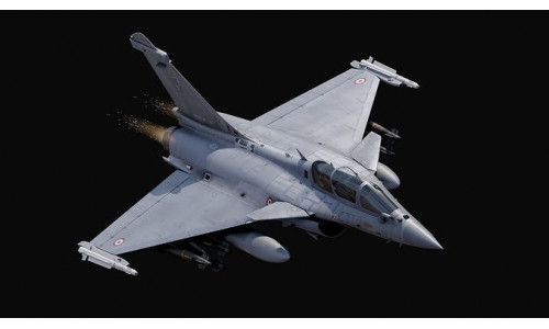 Dassault Rafale B - Rigged - High Resolution Cocpit Low-poly 3D model