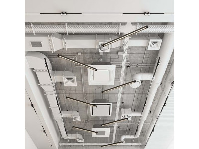 Decorative ceiling - Ventilation system set 01 3D model
