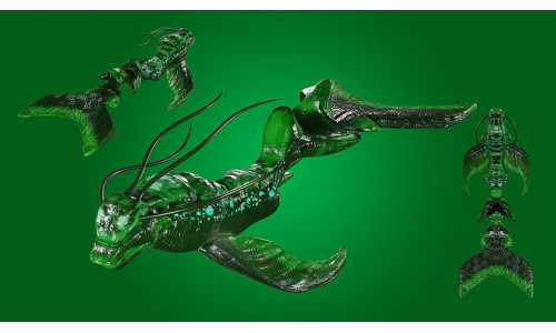 Deep Sea Fish   Low-poly 3D model