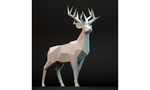deer lowpoly Low-poly 3D model