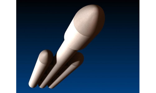 Detailed and Easy to 3D Print SpaceX Falcon Heavy Rocket 3D print model