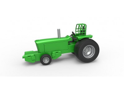 Diecast Pulling Tractor John Deere 6030 Pro Stock Scale 1 to 25 3D print model