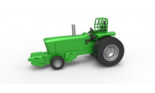 Diecast Pulling Tractor John Deere 6030 Pro Stock Scale 1 to 25 3D print model