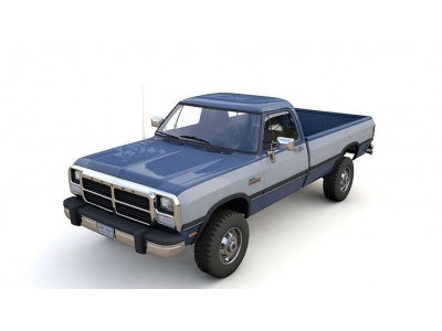 DODGE POWER RAM 250 1993 Single Cab 3D model