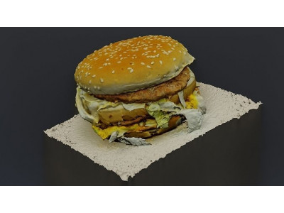 Double Cheeseburger  3D Model  Low-poly 3D model