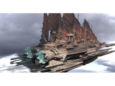 Dragon Speeder Airship Queen Airship 2  3D model