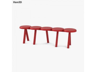 Driade Millepiedi Bench 3D model