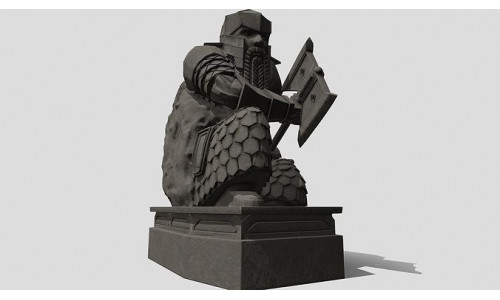 Dwarf guardian statue of Erebor 3D model
