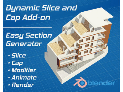 Dynamic Slice and Cap for Blender 3D model