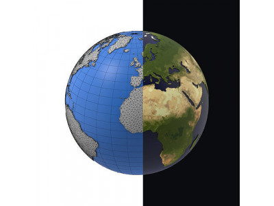 Earth detailed design graphic cartoon 3D model