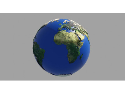 Earth Globe HD 3D model