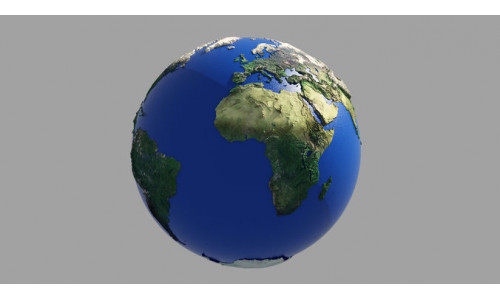 Earth Globe HD 3D model