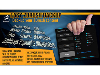 Easy ZBrush Backup 3D model