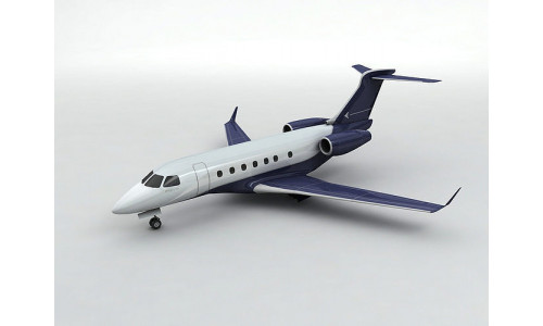 Embraer Legacy 500 Aircraft  Low-poly 3D model