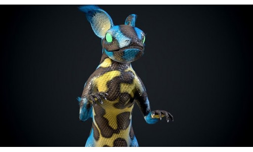 Evil dragon Low-poly 3D model