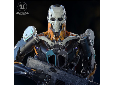 Evil Machine Low-poly 3D model