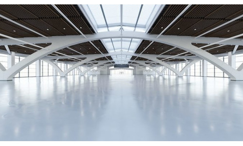 Exhibition Hall Interior 2 Low-poly 3D model