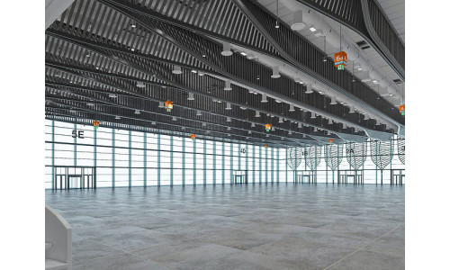 Exhibition Hall interior and exterior 11 3D model 3D model
