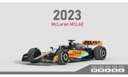 F1 McLaren MCL60 2023  3D model