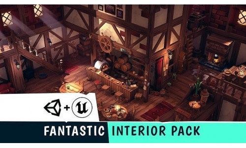 FANTASTIC - Interior Pack Low-poly 3D model