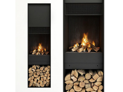 Fireplace and Firewood 48 3D model