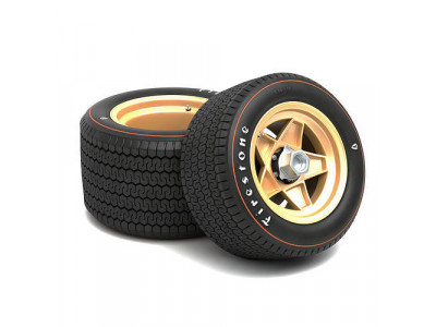 Firestone tyres - Campanolo rims 3D model