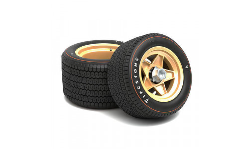 Firestone tyres - Campanolo rims 3D model