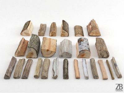Firewood 3D model