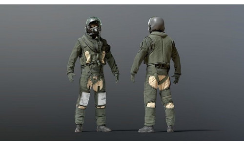 FLIGHT SUIT 90s Pilot 3D model