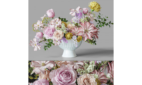 Flower Set 032 Centerpiece 3D model