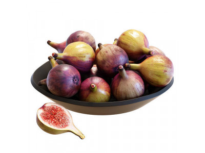 Food Set 22 - Bowl of Figs 3D model